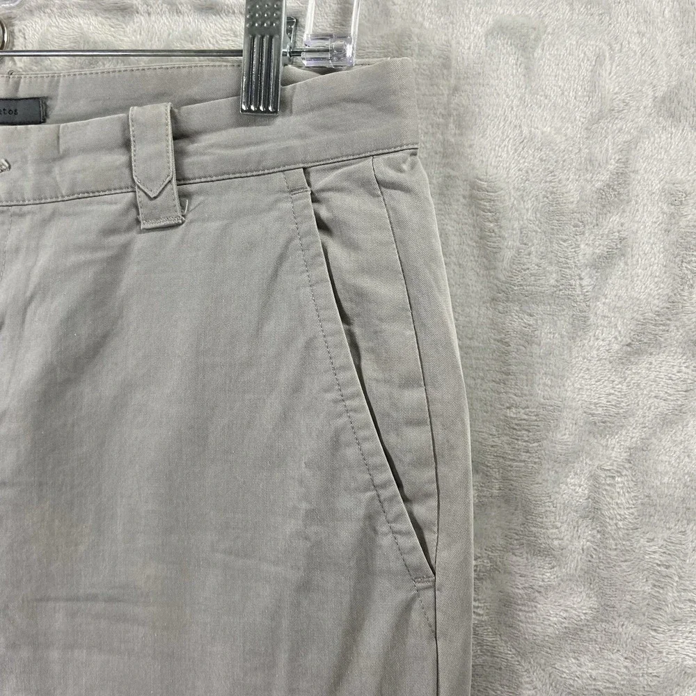 John Varvatos Pants Mens 30x30 Straight Fit Chino Flat Front Cotton Cupro Blend